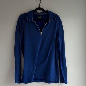 Banana Republic Men's Blue 1/4-Zip Sweatshirt